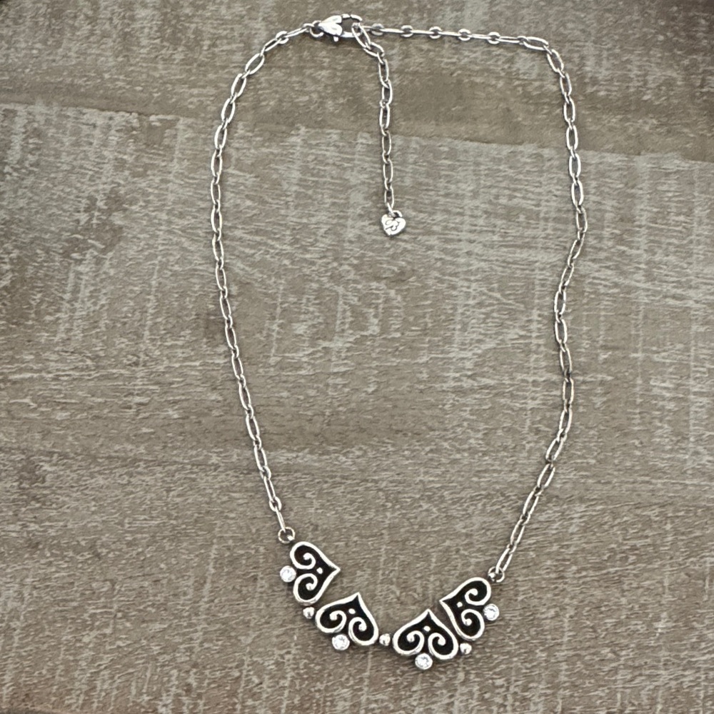 Elegant Silver Heart Necklace